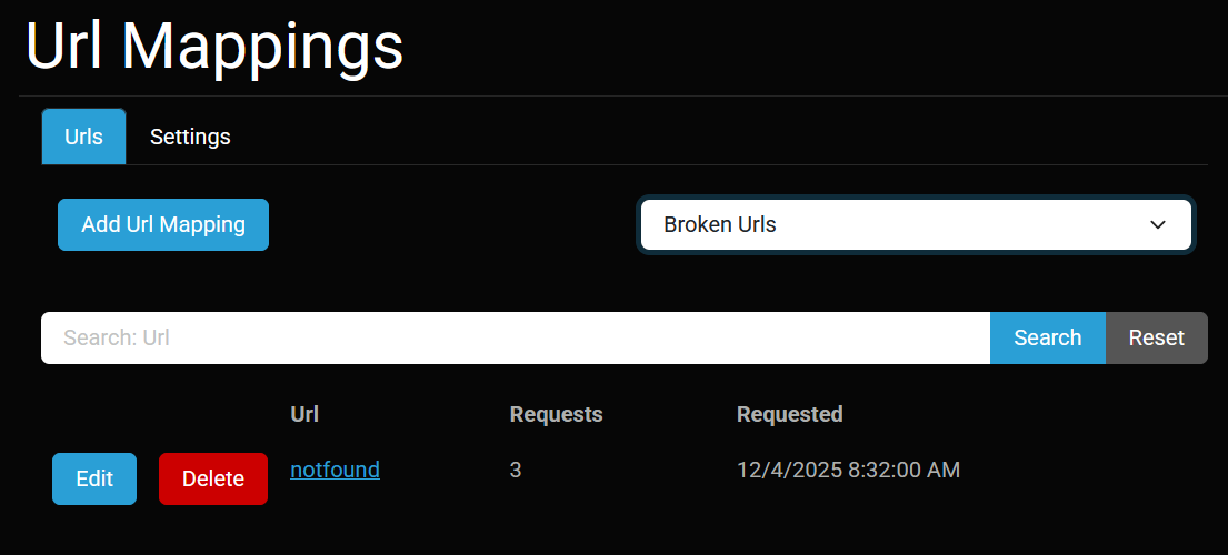 Improved 404 Handling