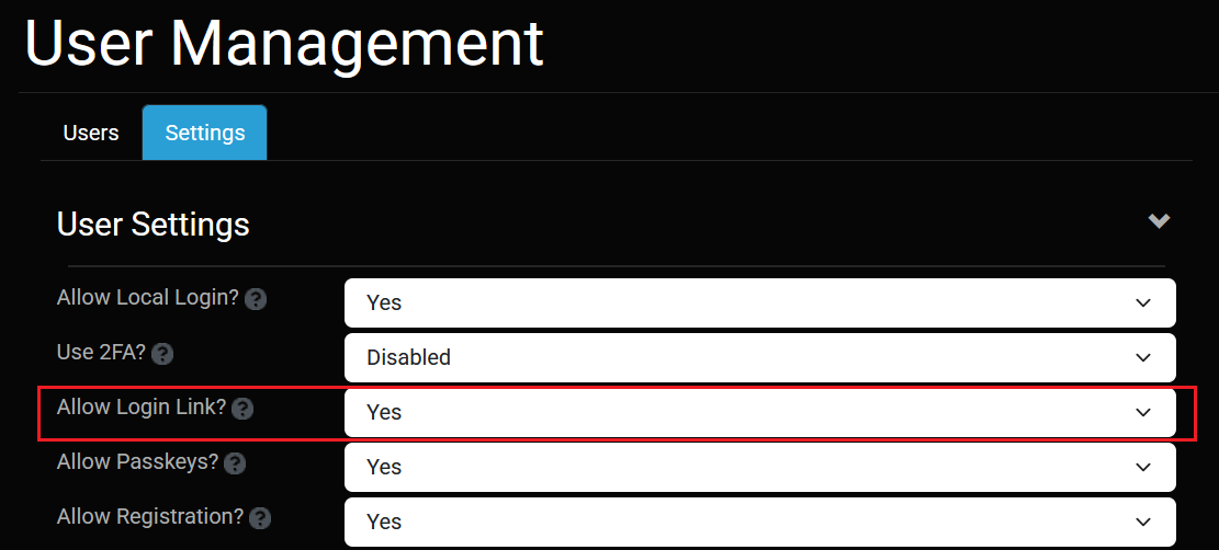 User Login Link Links