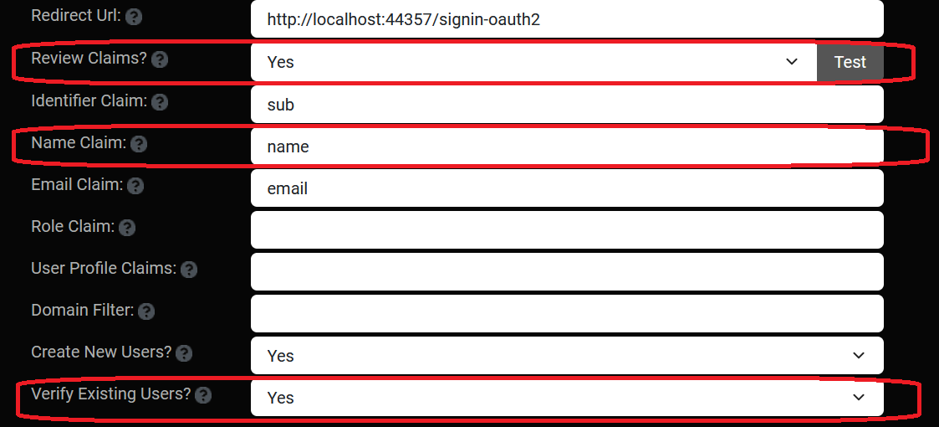 External Login