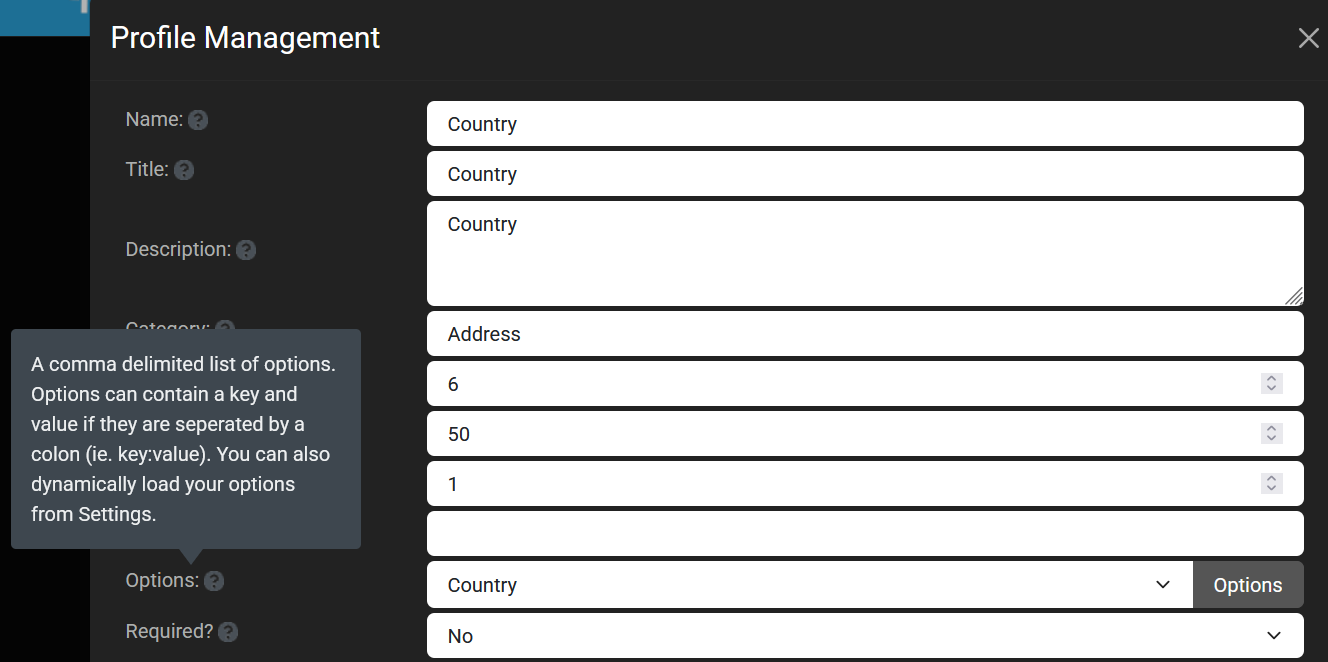 Profile Management