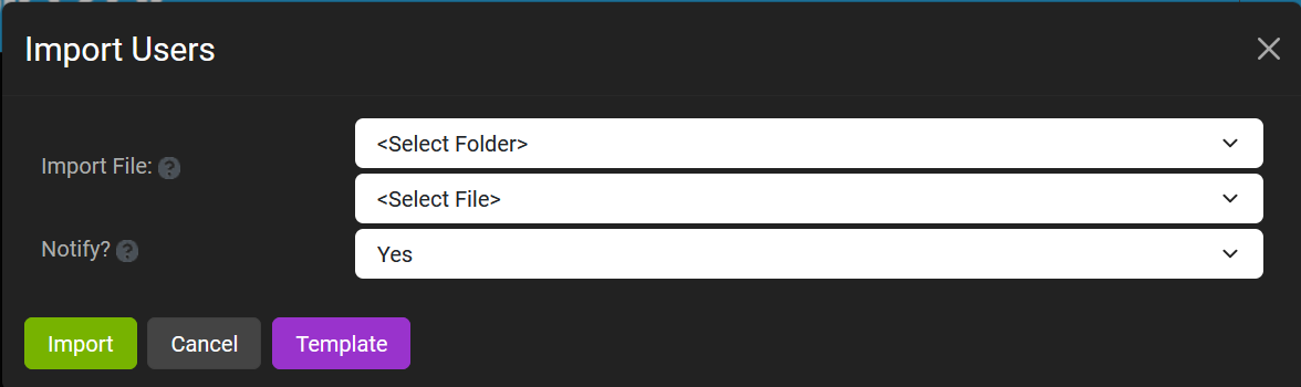 Import Users